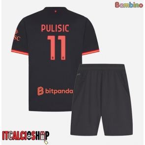 AC Milan Christian Pulisic #11 Terza Maglia Bambino 2026-27 Manica Corta (+ Pantaloni corti)